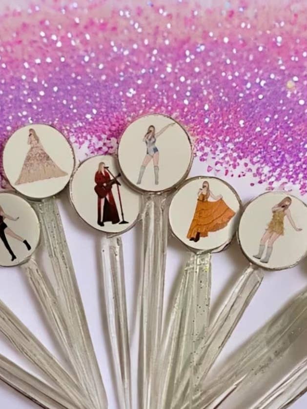 Taylor Swift Eras Drink Stirrers | Double Sided | White for wholesale by Stir Crazy Sticks
