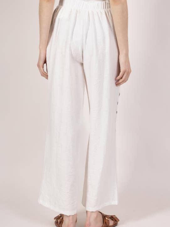 DIX-ONZE - Wholesale Pants - Women's - Embroidered Wide Pants9