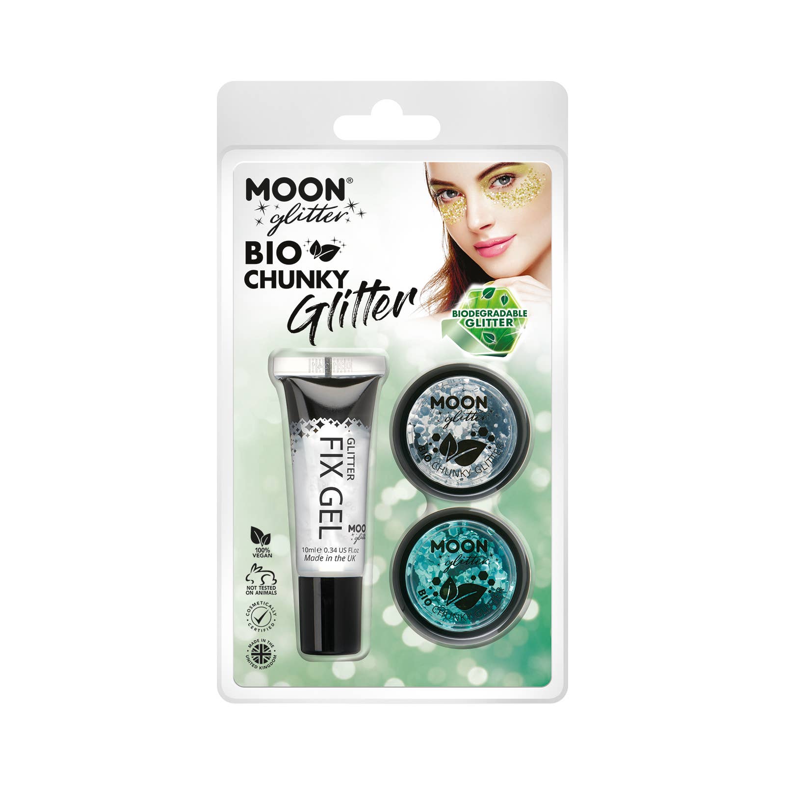 Moon Makeup – wholesale Kroppsglitter/skimmer – Clamshell BIO Chunky Glitter, 3g-miljövänlig8