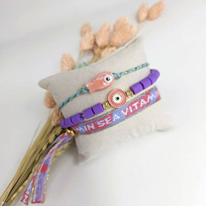 Ibiza Boutique - Wholesale Woven/Braided Bracelet - Ribbon bracelet Vitamin Sea2