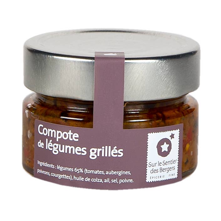 Compote de légumes grillés 90g pour la vente par Sur le Sentier des Bergers