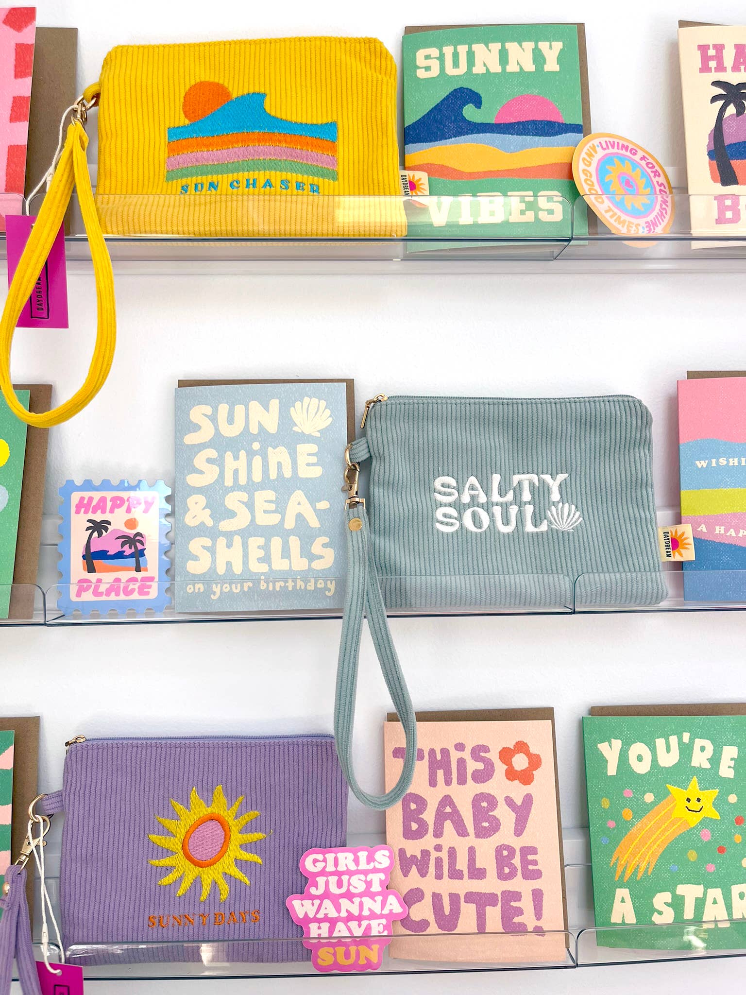 Daydream Prints - Wholesale Pouch - Women's - Coastal pouch | Zip pouch 7x5" | Summer accessory | Paradise1