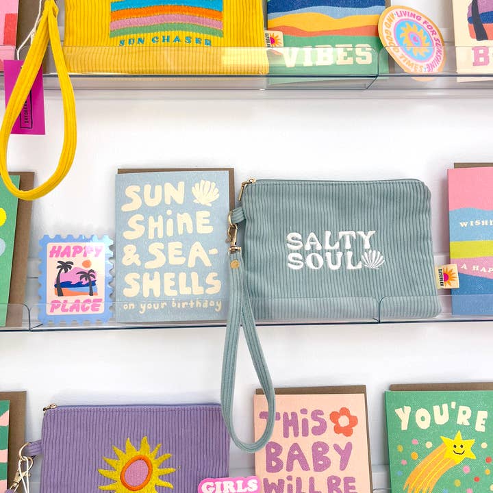 Daydream Prints - Wholesale Pouch - Women's - Coastal pouch | Zip pouch 7x5" | Summer accessory | Paradise1