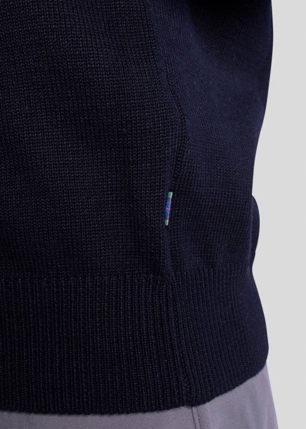 Navy WM Logo Sweater for wholesale on Faire4
