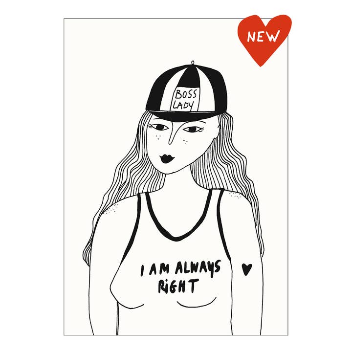 postcard boss lady for wholesale by helen b