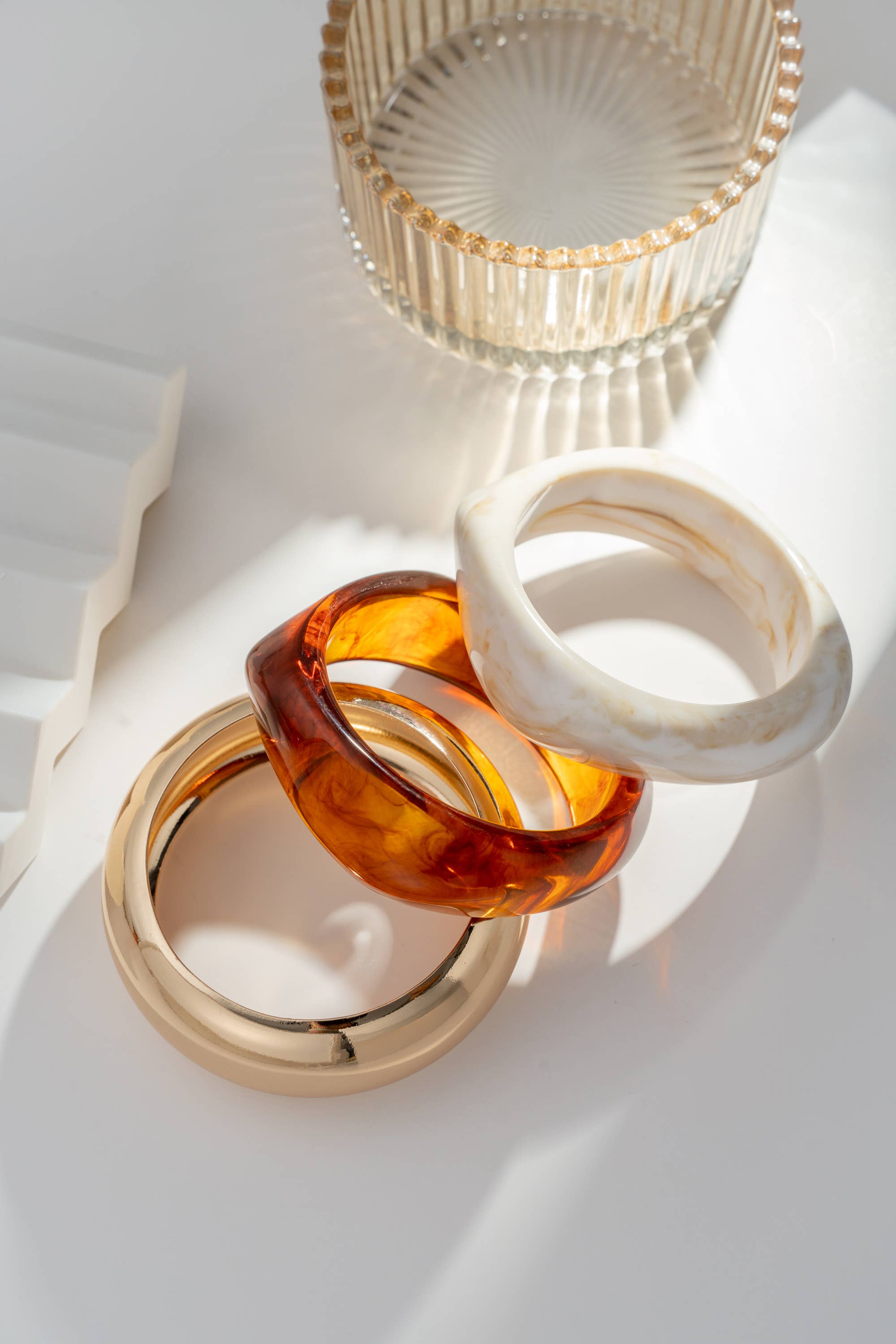 COSMOS - Wholesale Cuff Bracelet - Elegant bangle bracelets in marbled resin and metal