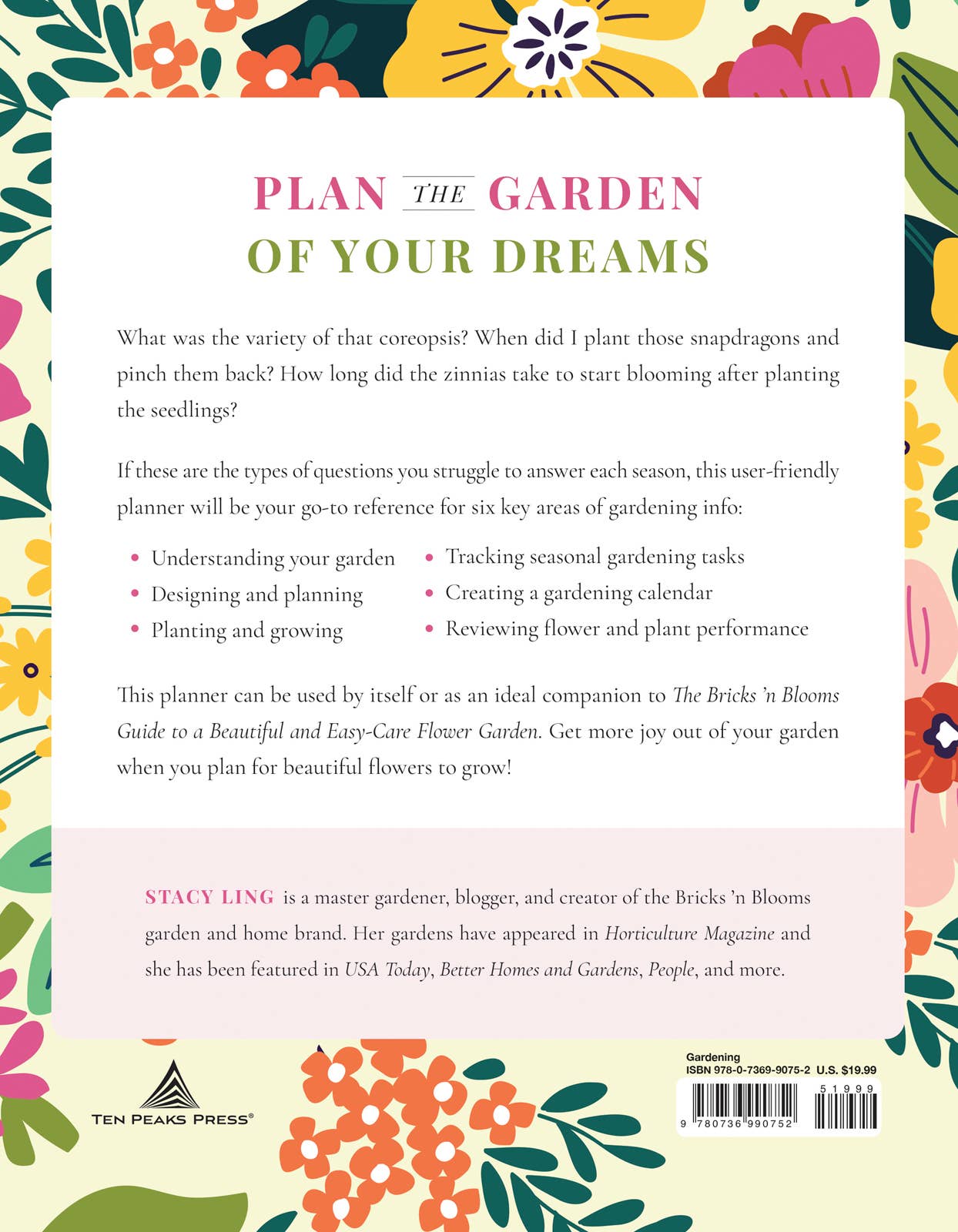 Harvest House Publishers Gift & Specialty Books - Wholesale Planner - Bricks 'n Blooms Beautiful & Easy-Care Flower Garden Planner1