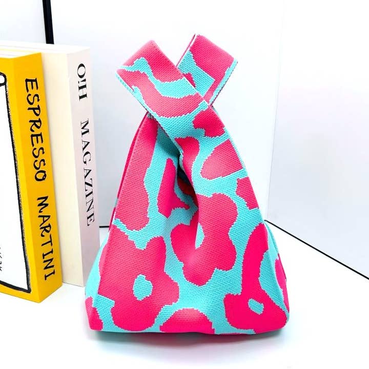 42POPS - Wholesale Tote Bag - Women's - 1009 Aesthetic Flower Knitted Tote Handbag SI-265050