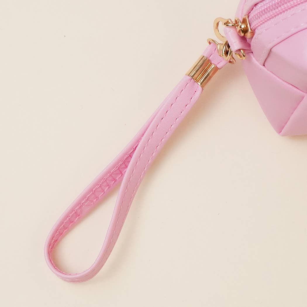 ROSA Bolsa de maquillaje Love My Self con estampado de leopardo de venta al por mayor en Faire2