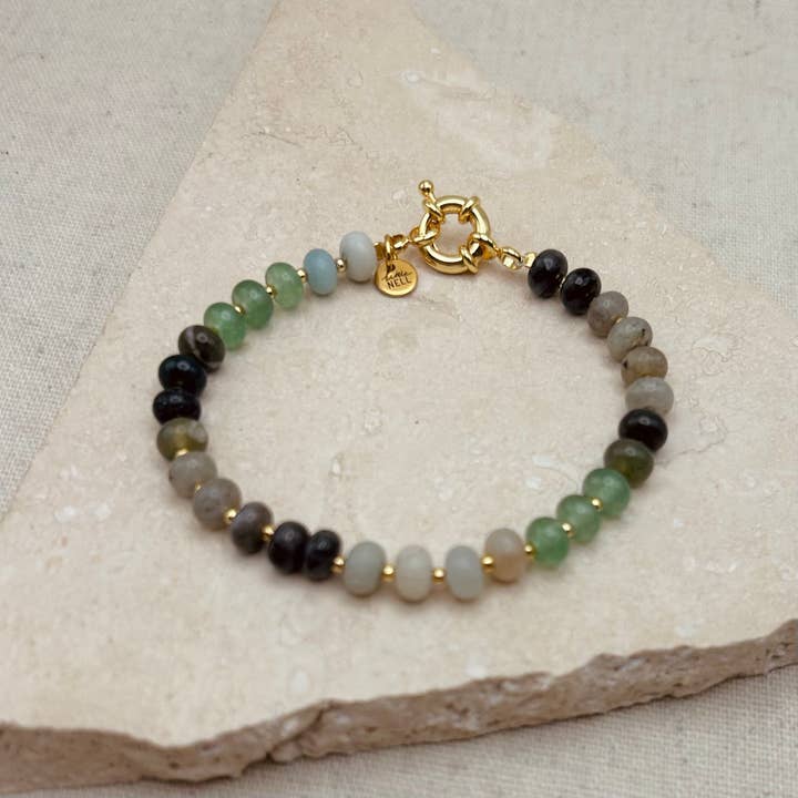 Aventurine Chunky Beaded Bracelet for wholesale by Little Nell Jewellery