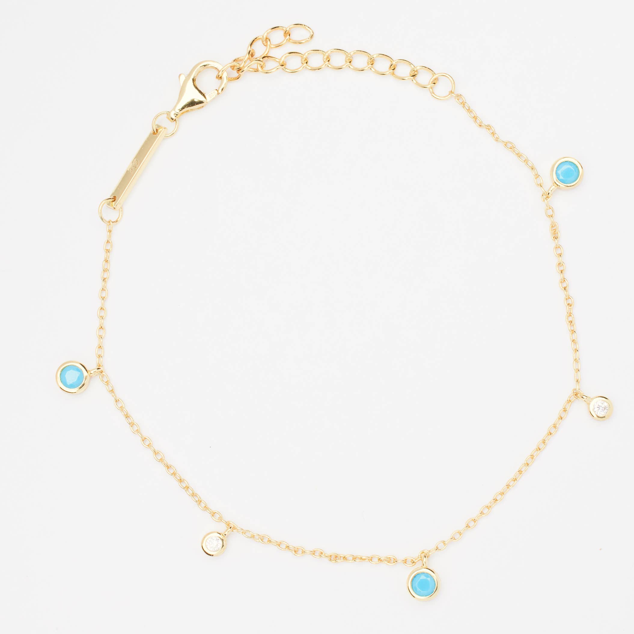 Wholesale Maya Turquoise Ball Chain Bracelet for your store