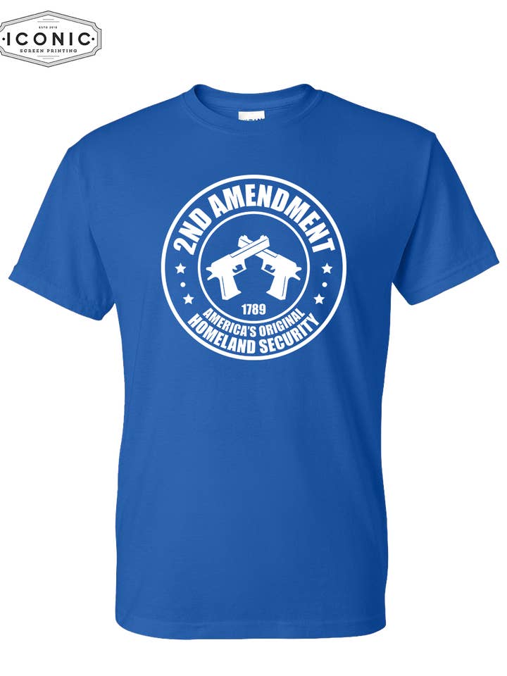 Homeland Security - DryBlend T-shirt voor wholesale door Iconic Screen Printing