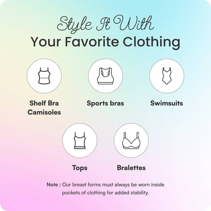 Honey Cloudz - Wholesale Bra Inserts - Women's - Teardrop Breast Form – Post-Mastectomy12