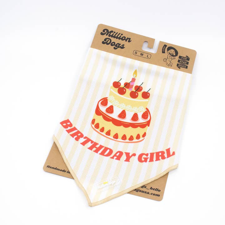Cooling Dog Bandana - Birthday Girl for wholesale by Million Dogs