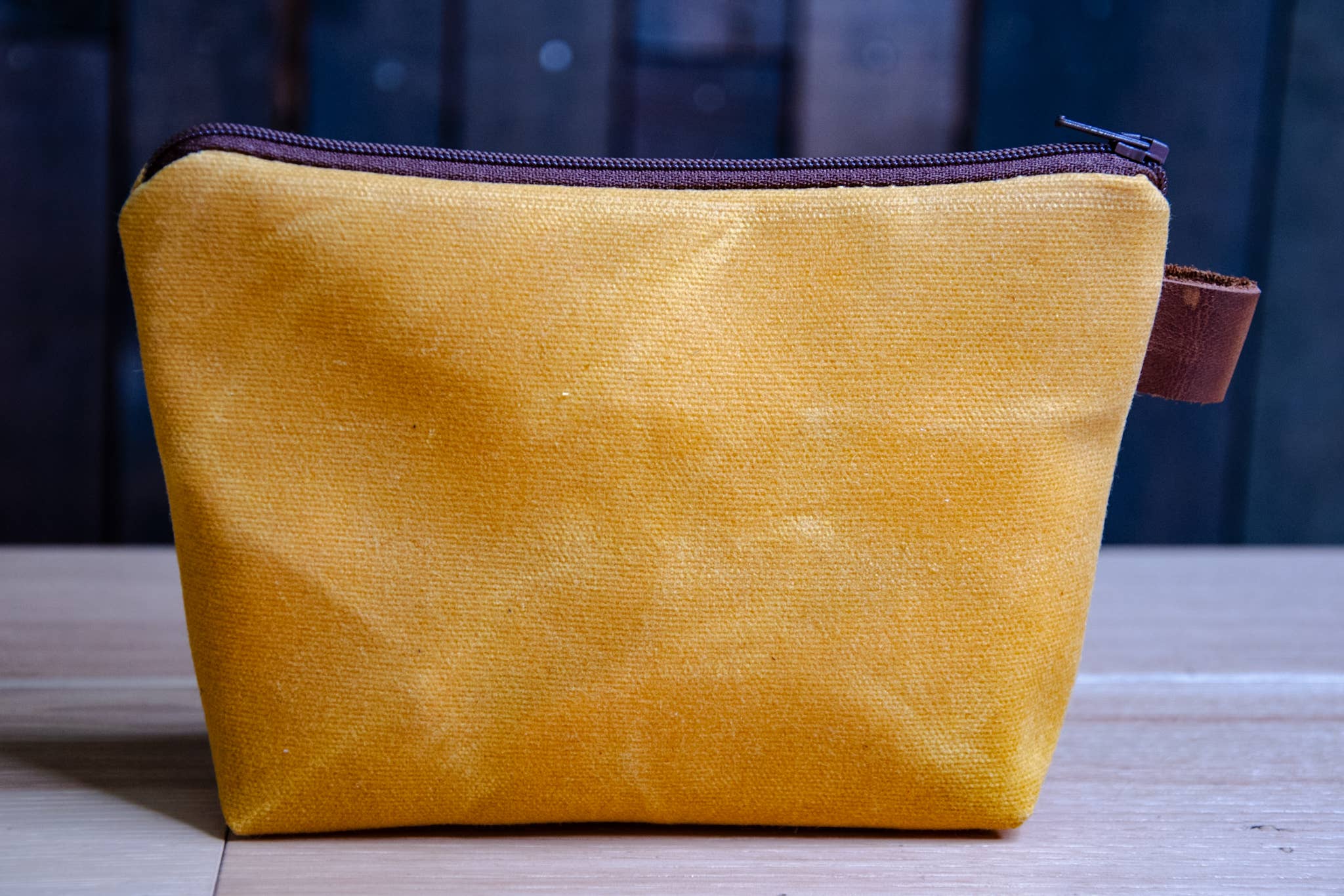 In Blue Handmade - Wholesale Pouch - Unisex - Medium Handmade Waxed Canvas Zipper Pouch9