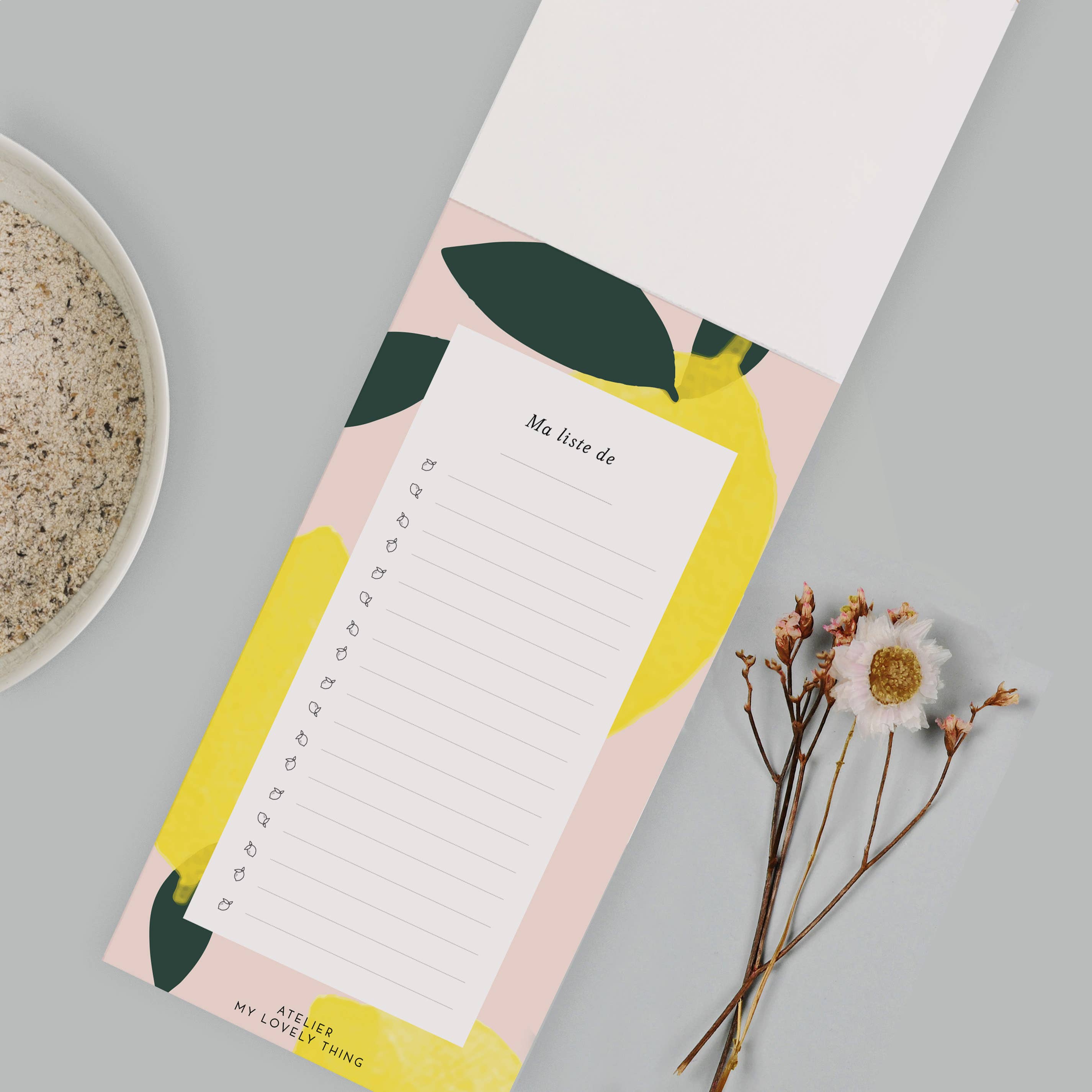 MY LOVELY THING - Wholesale Notepad - NotePad Lemon Zest2