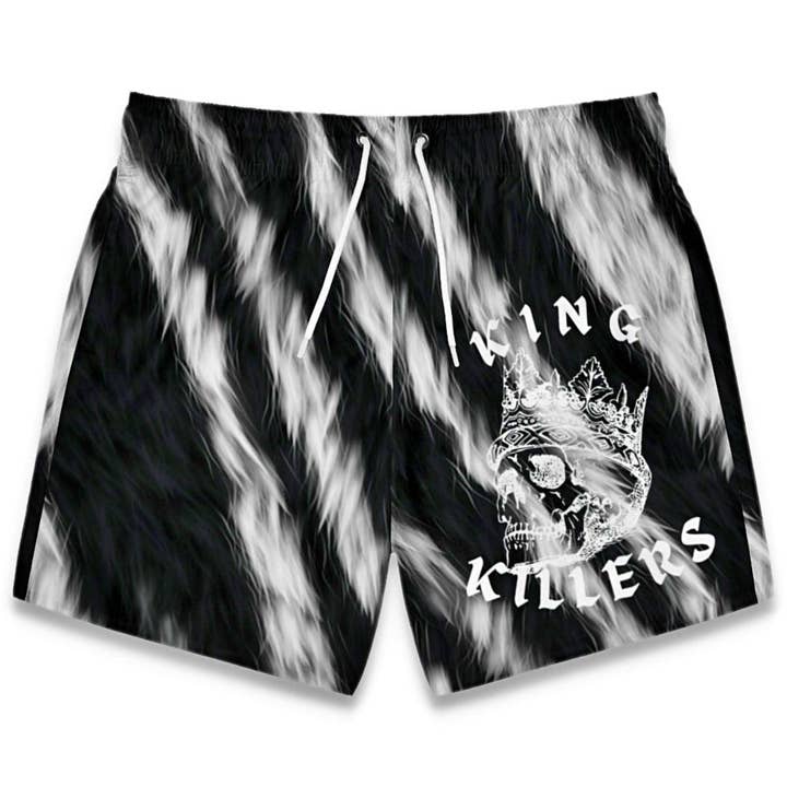 Zebra Print Swim Trunks for wholesale by King Killers