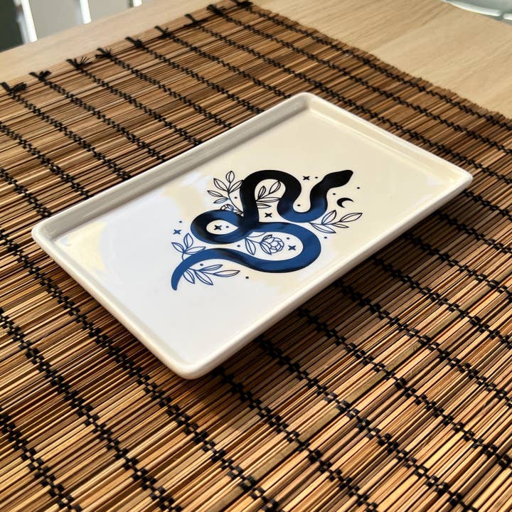 High Dreams - Wholesale Decorative Tray - Ceramic tray "Snake"
