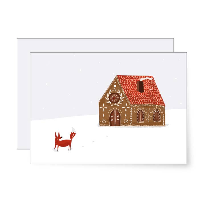 Gingerbread house | folding card for wholesale by MIAO Papeterie