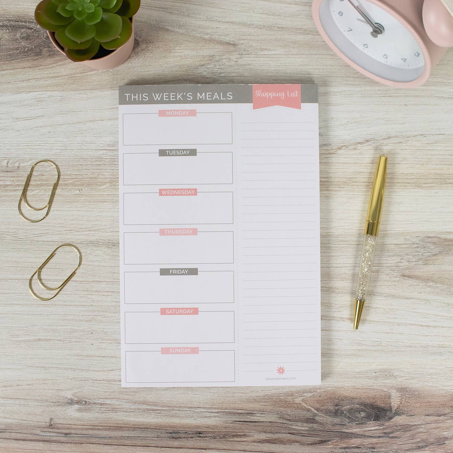 bloom daily planners - Wholesale Notepad - Magnetic Meal Planning Pad 6x9 in7