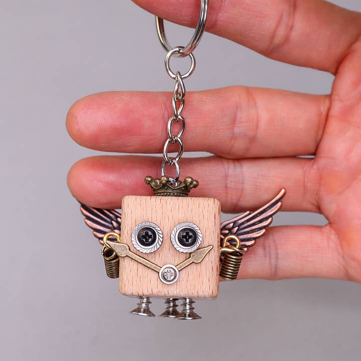 Kitsville - Wholesale DIY Craft Kit - DIY Timberbot Kit, Build 2 Wooden Robots3