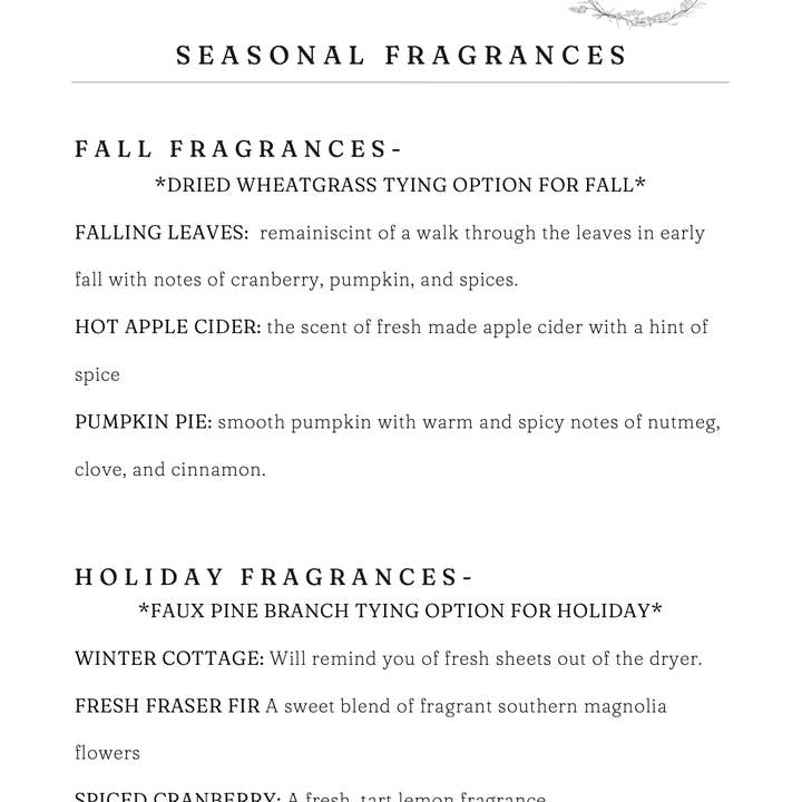 Willow Grace Candle Co - Wholesale Jar/Filled Candle - *Fall* Amber Glass Jar Candle2