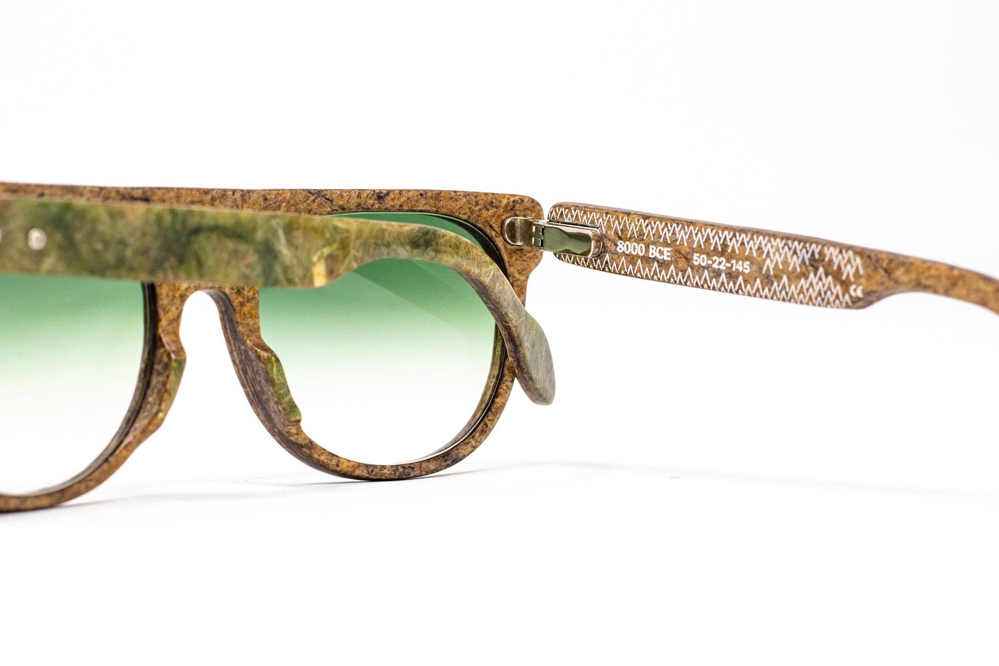 Hemp Eyewear - Wholesale Sunglasses - Unisex - GREEN Hemp lenses Sun Glasses 8000 BCE UV Handmade Eyewear2