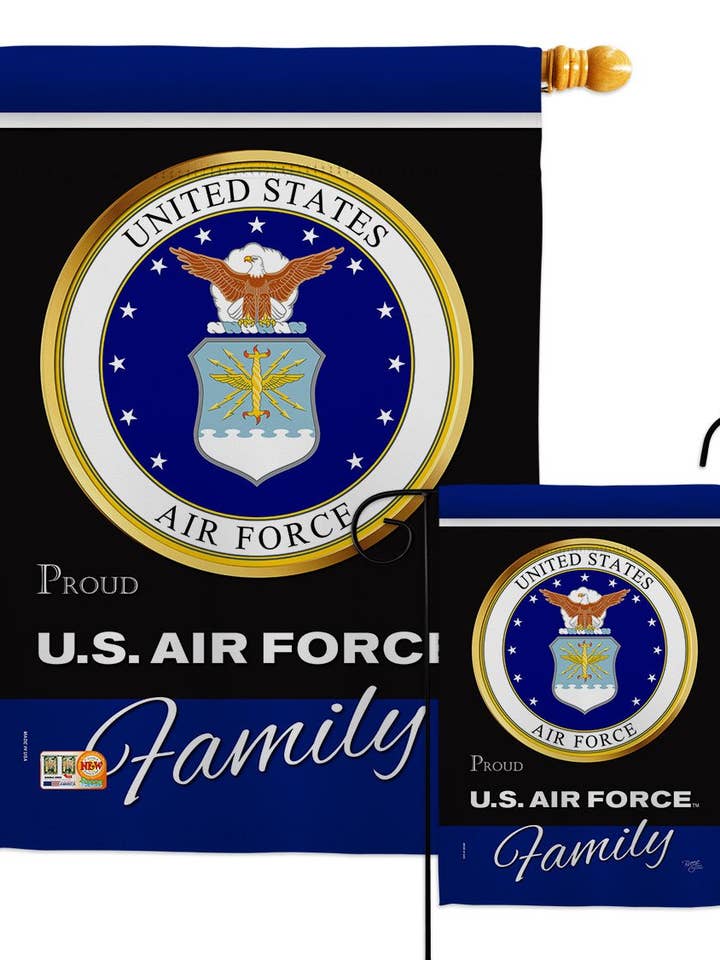 Air Force Proudly Family Armed Forces Military Decor Flag for wholesale by Two Group Flag Co