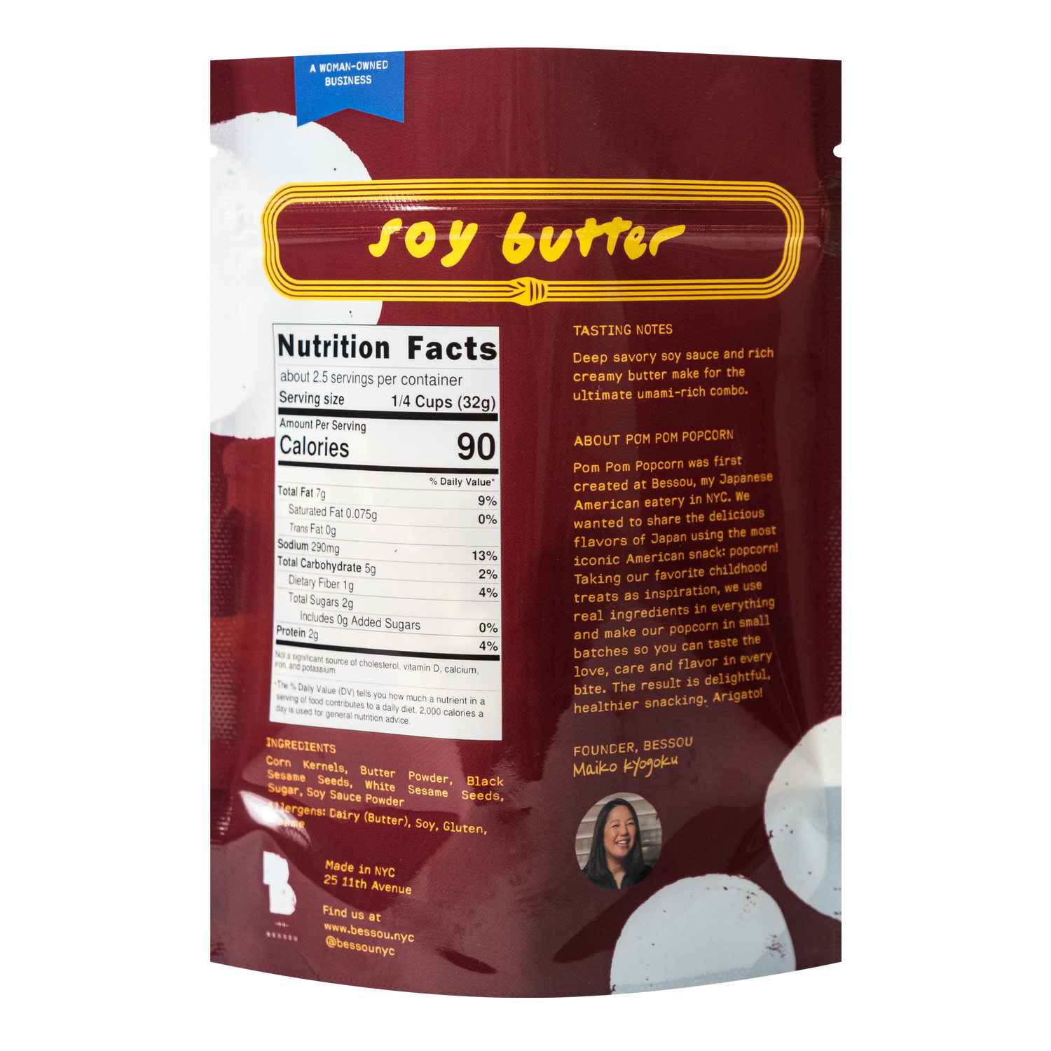 Pom Pom Popcorn by Bessou - Wholesale Popcorn - Popcorn, Soy Butter4