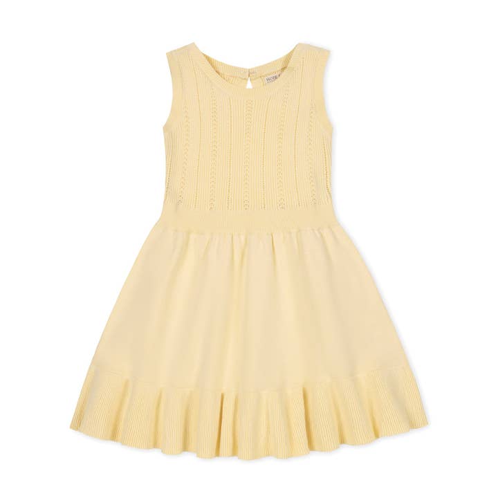 Organic Flounce Hem Sweater Dress for wholesale by Hope and Henry