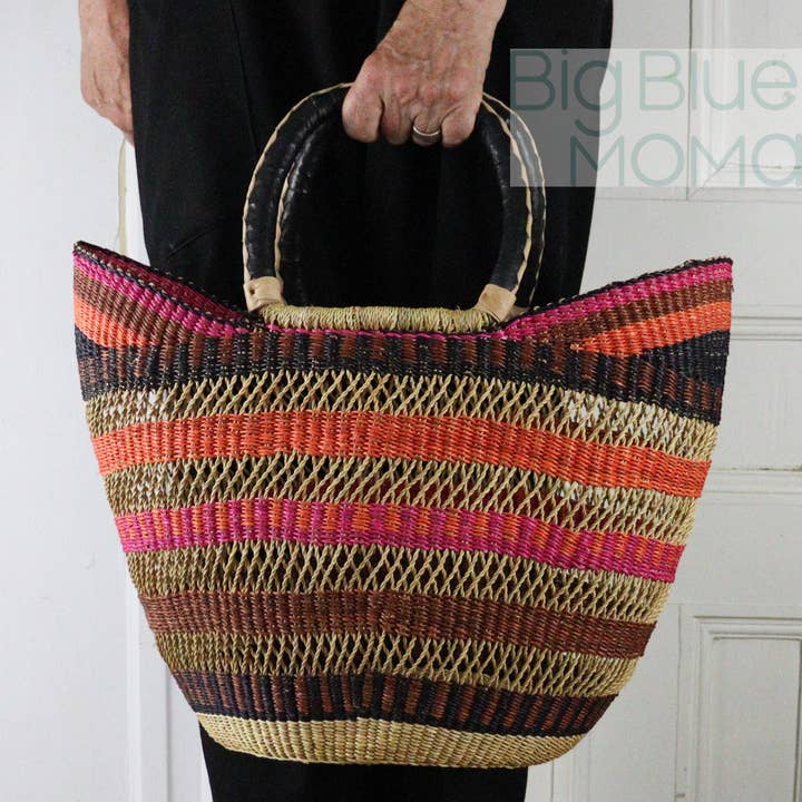 Big Blue Moma - Wholesale Grocery/Shopping Bag - U Shopper Large - Traditional Palette49