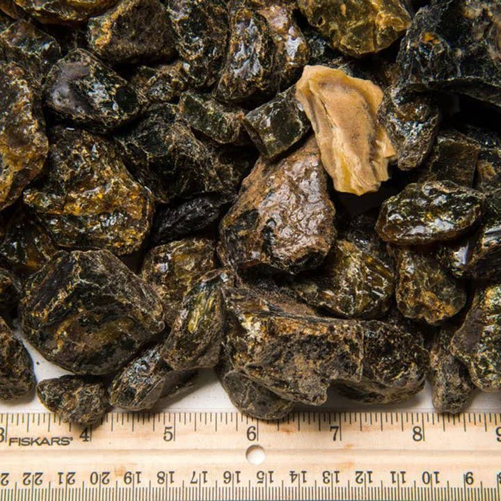 Fantasia Mining - Wholesale Spiritual Stone/Crystal - Rough Blue/Gold Amber - Indonesia - Raw Natural Stones (1lb)