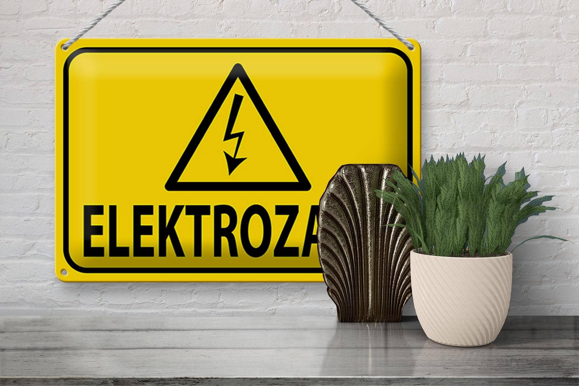 Femer - Wholesale Sign - Tin sign note 30x20cm electric fence warning sign caution decorative sign tin sign3