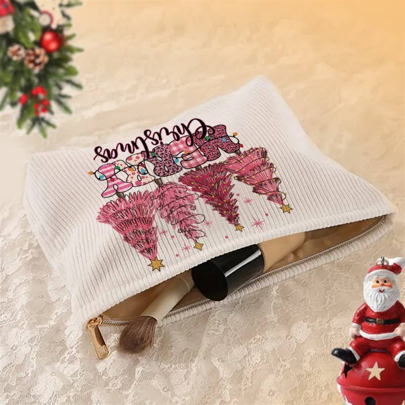 JOSSLYN by wall to wall - Wholesale Makeup/Cosmetic Bag - TRAVEL CHRISTMAS COSMETIC MAKEUP POUCH BAG | 40P5688