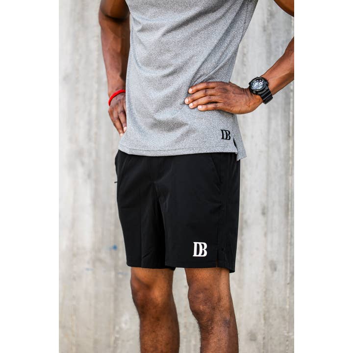 Impact Active Shorts (zwart) voor wholesale door Dadbod Apparel