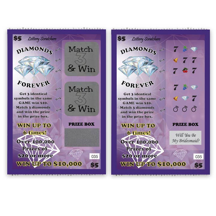 My Scratch Offs - Wholesale Card Game - Will You Be My Bridesmaid Proposal Fake Scratch Off Lotto