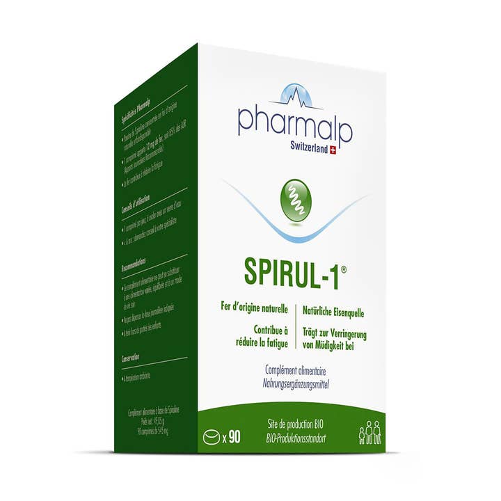 pharmalp SPIRUL-1 - NATURLIG JÄRNKÄLLA (30 tabletter) för wholesale av SwissHerbs Pharma GmbH