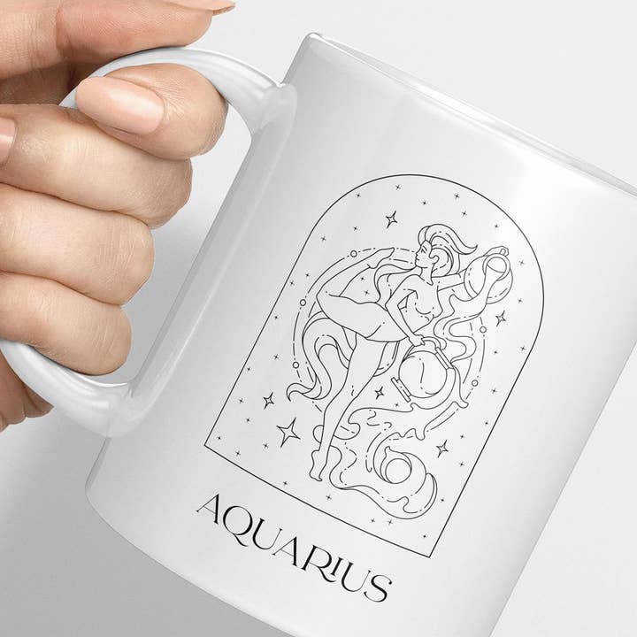 Aquarius Zodiac Mug for wholesale by YourDay