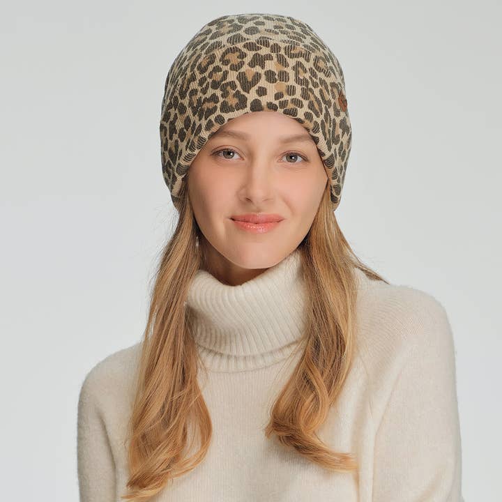 LEOPARD Pattern Trendy Knit Cuff Beanie and other Purchase Wholesale leopard beanie. Free Returns & Net 60 Terms on Faire trending on Faire.