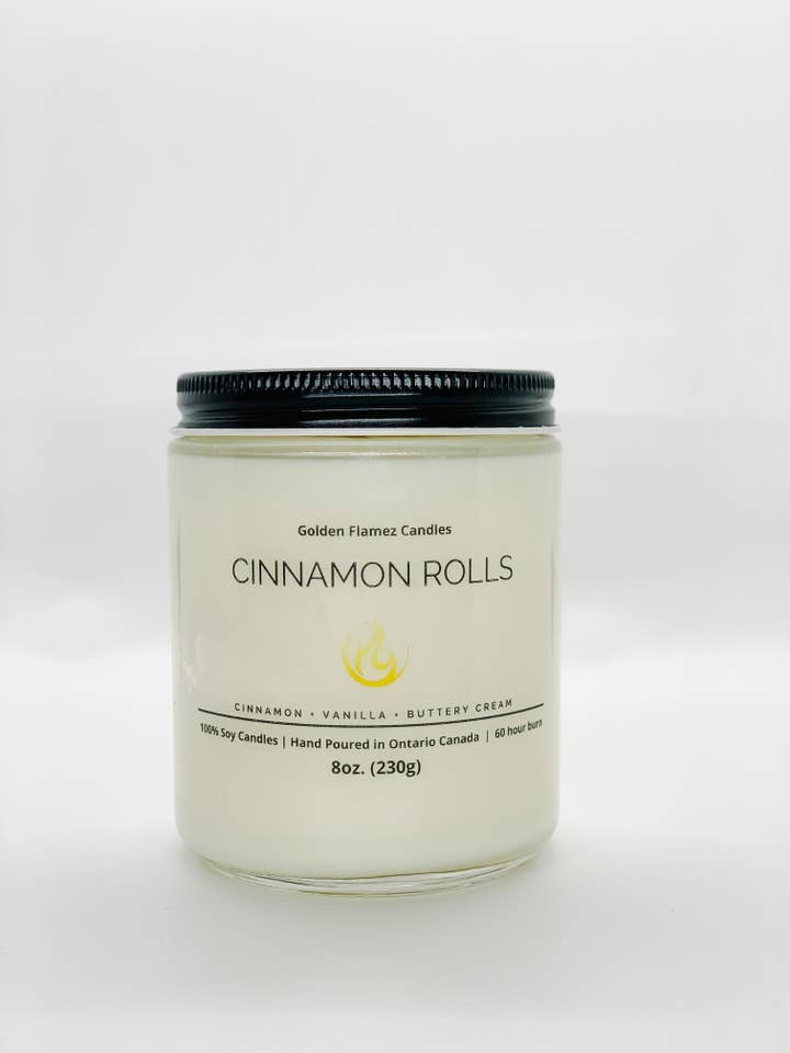 Cinnamon Rolls Soy Candle for wholesale by Golden Flamez Candles