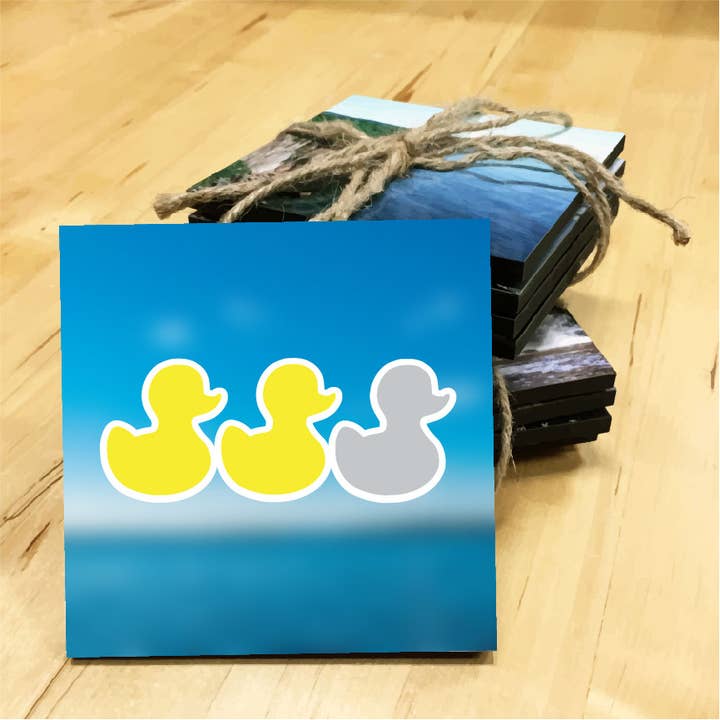 Minnesota Awesome – wholesale Underlägg – Duck Duck Grå Anka Träunderlägg