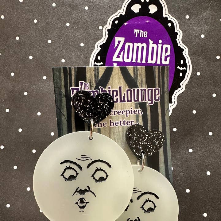 Zombie Lounge Bootique - Vendita all'ingrosso Orecchini pendenti - Orecchini Uomo Luna Retrò0