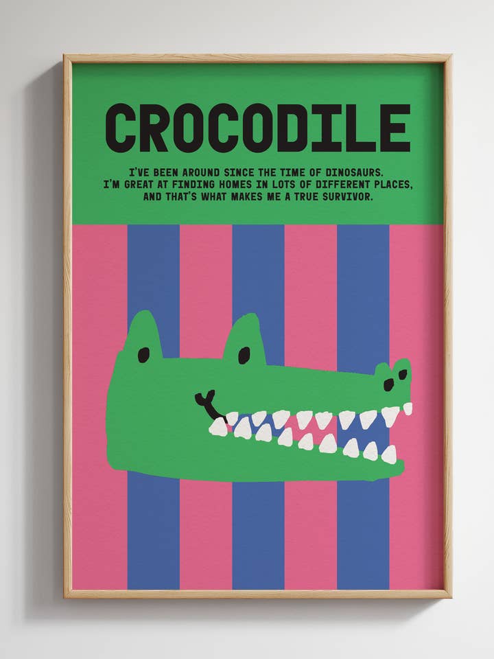 Art Print — Crocodile for wholesale by SANDERS DE ROEPER