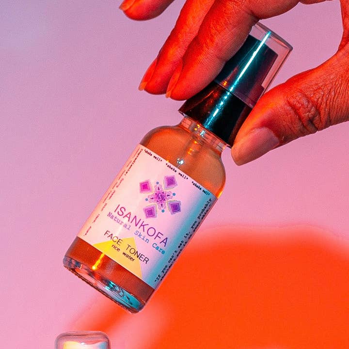 Reis-Wasser-Gesichtstoner für den Großhandel von Isankofa Natural Skin Care