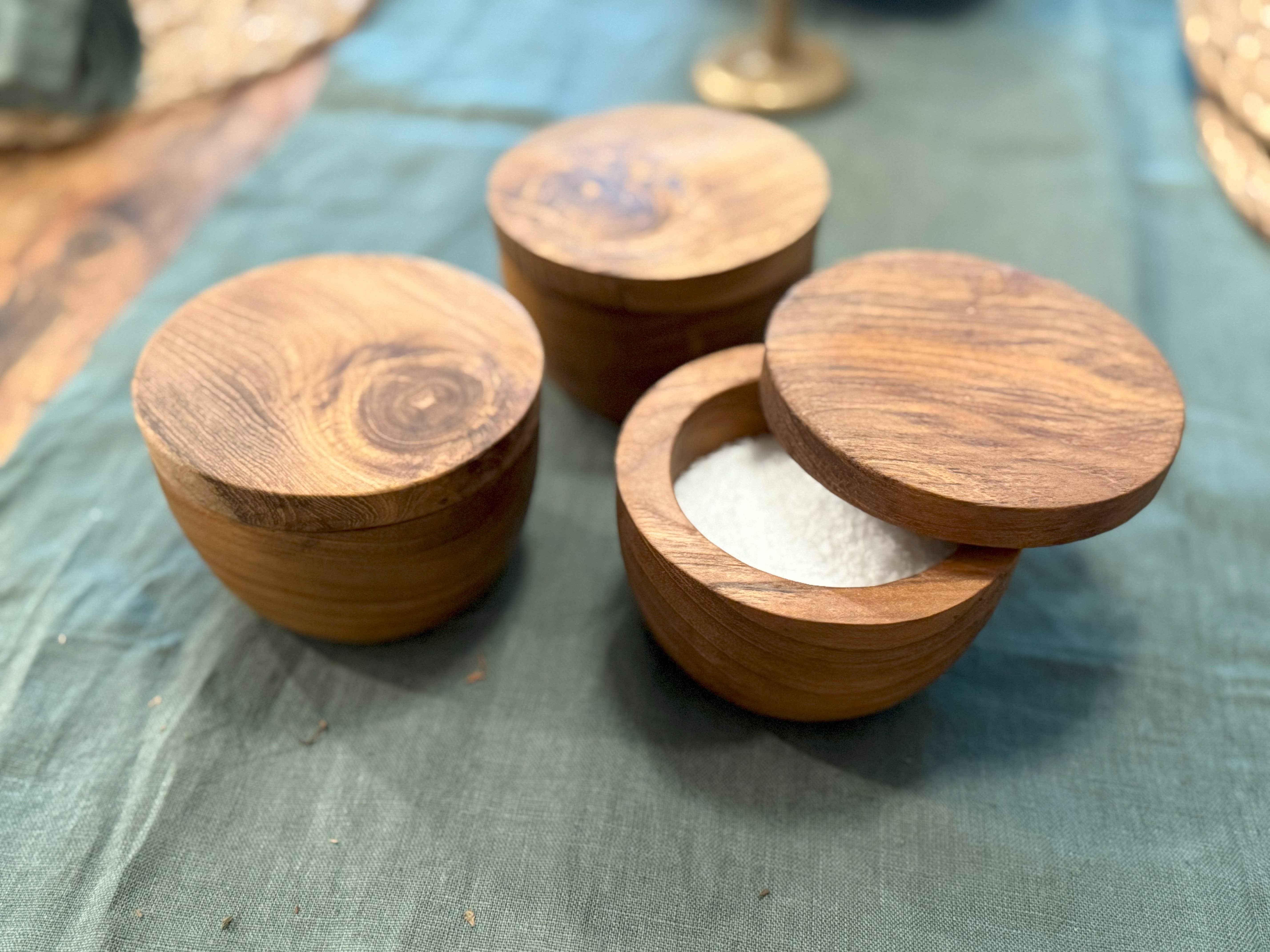 Tuckahoe Hardwoods - Vente Moulins à sel - Salière en teck1