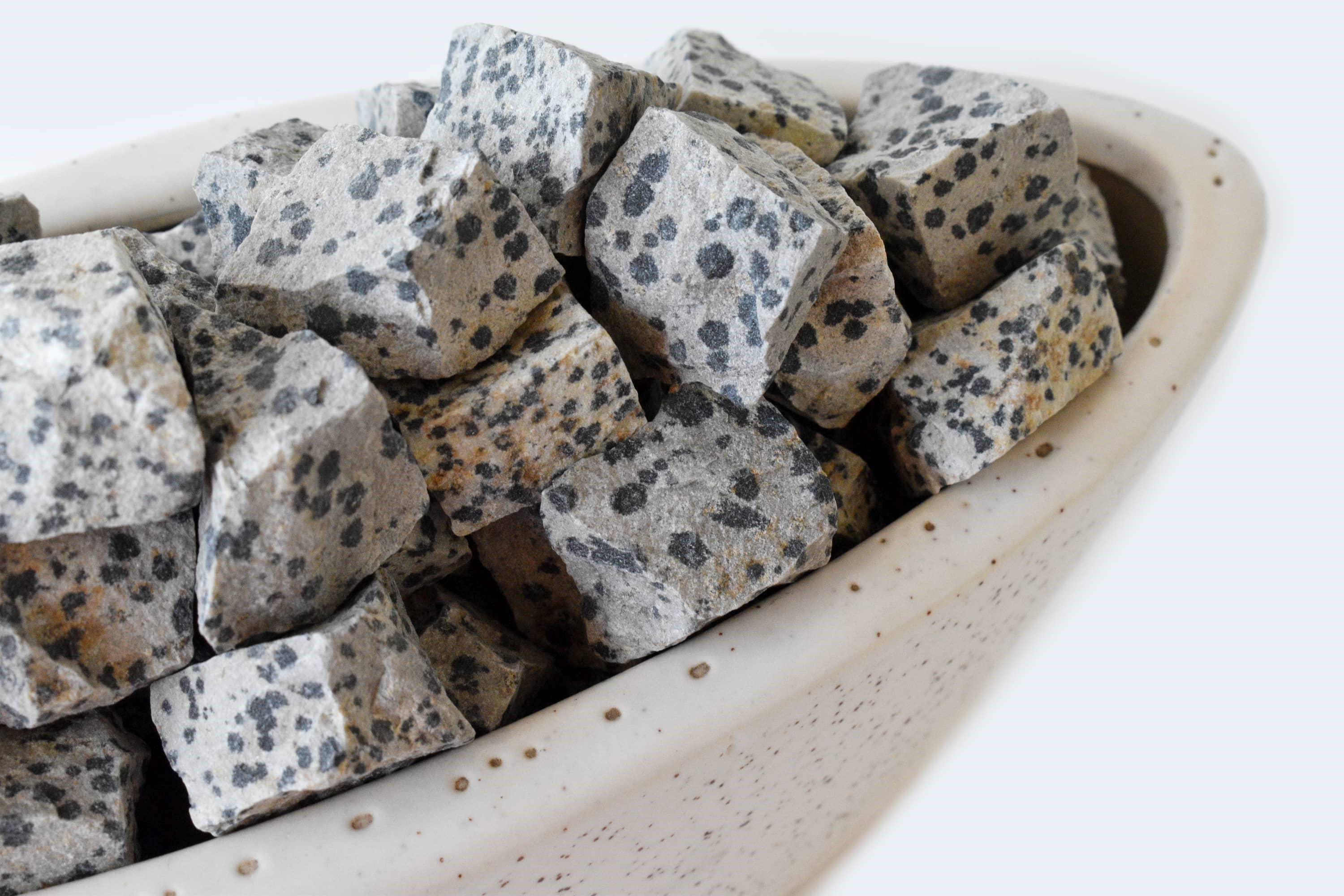Soothing Crystals - Wholesale Spiritual Stone/Crystal - 500G, 1KG  Rough Gemstone | Dalmatian Jasper | Raw Crystal6