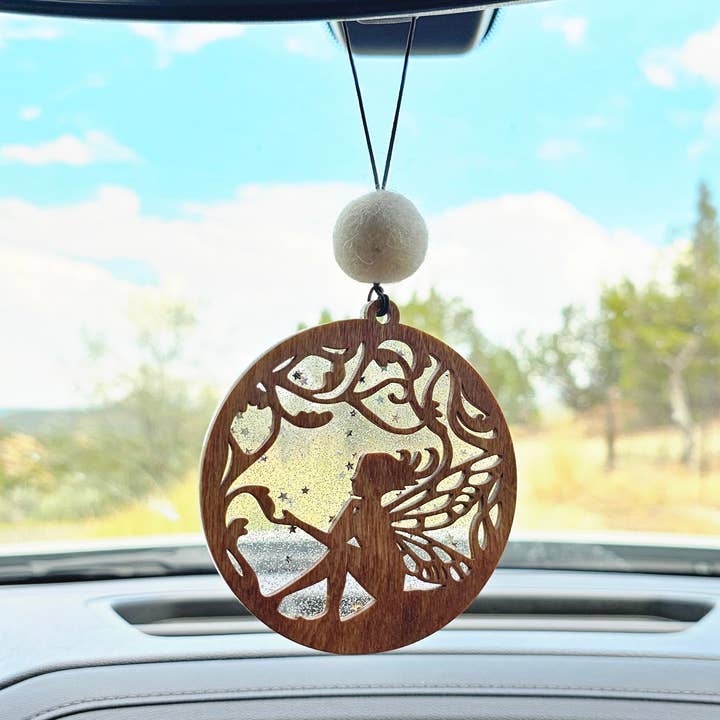 Glitter Fairy car charm sun-catcher car ornament for wholesale by adventure dad gifts