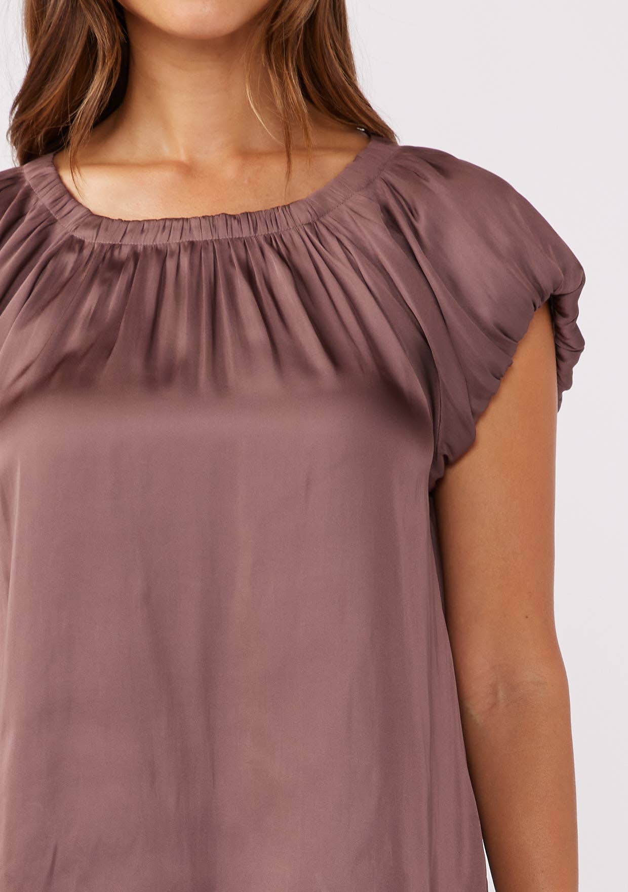 Lovestitch - Wholesale Blouse - Women's - Short Sleeve Raglan Top with Back Tie3