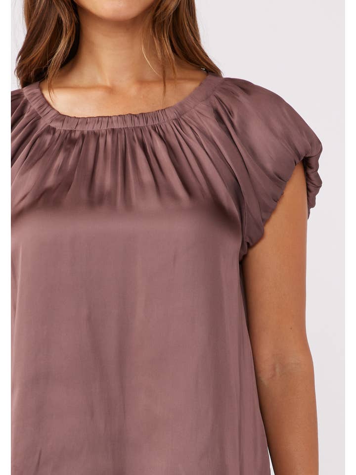 Lovestitch - Wholesale Blouse - Women's - Short Sleeve Raglan Top with Back Tie3