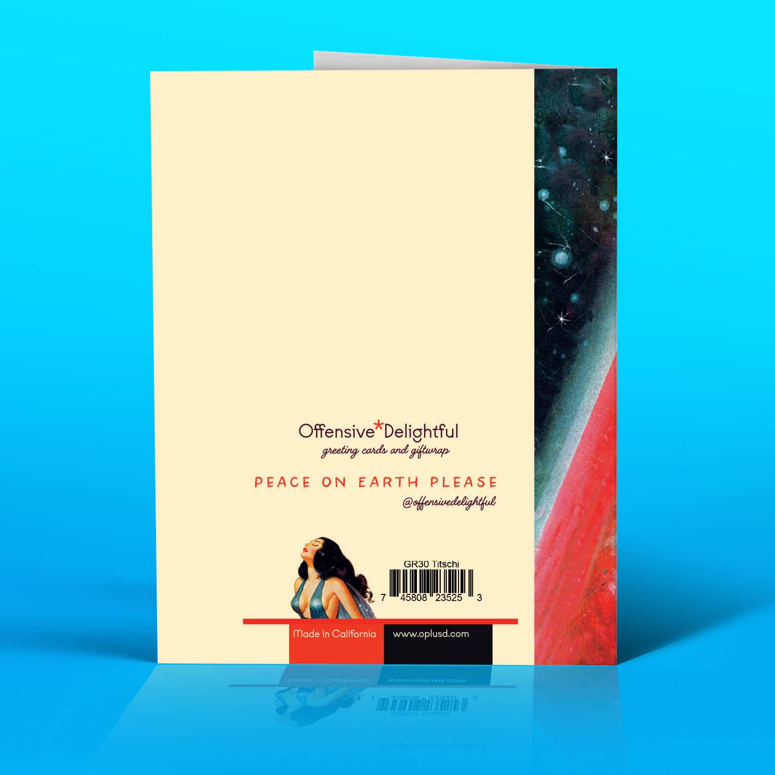 offensivedelightful - Vendita all'ingrosso Biglietti di auguri generici - CHIN UP TITS OUT, emancipazione femminile1